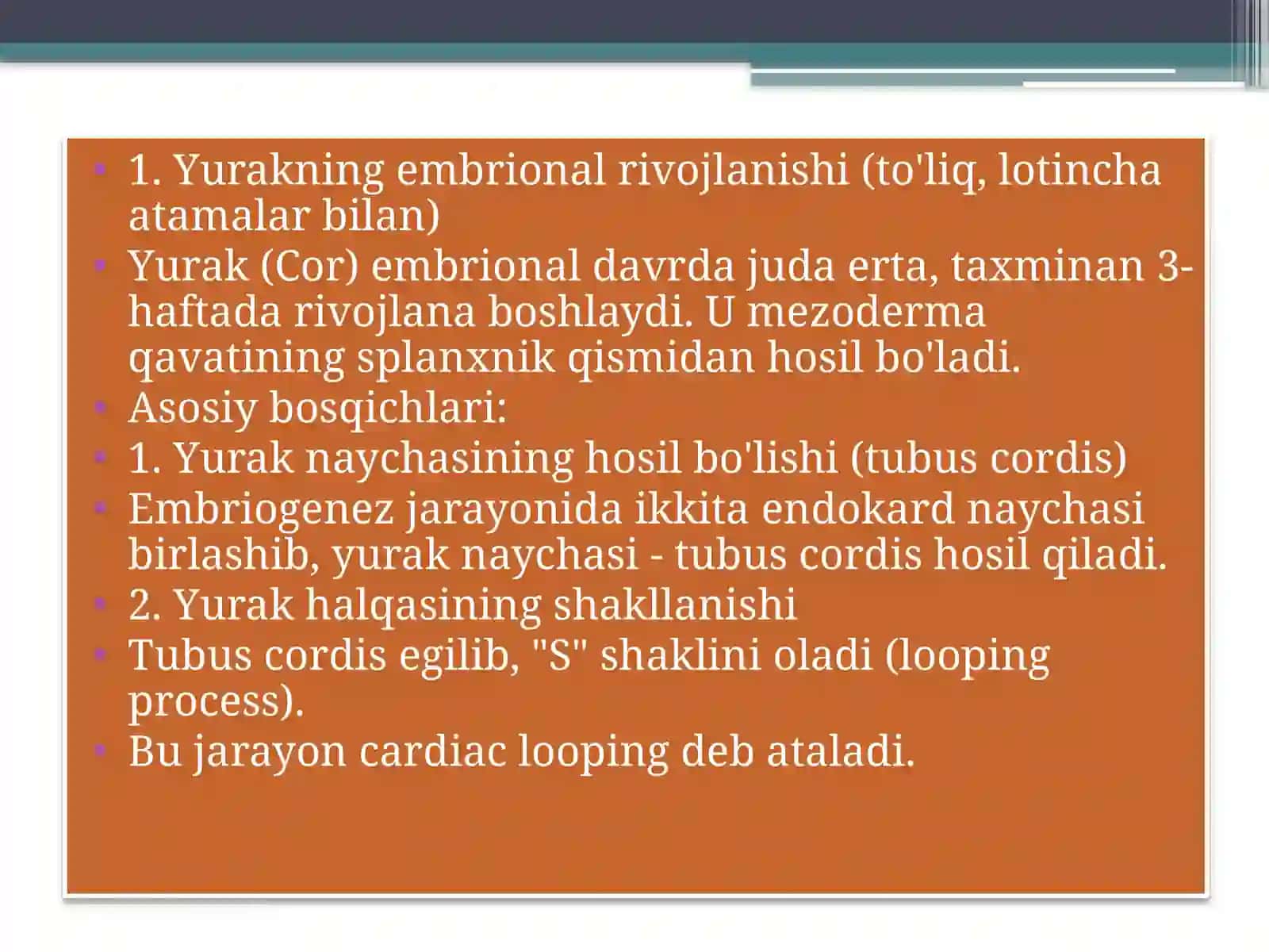 Yurakning rivojlanish nuqsonlari 3