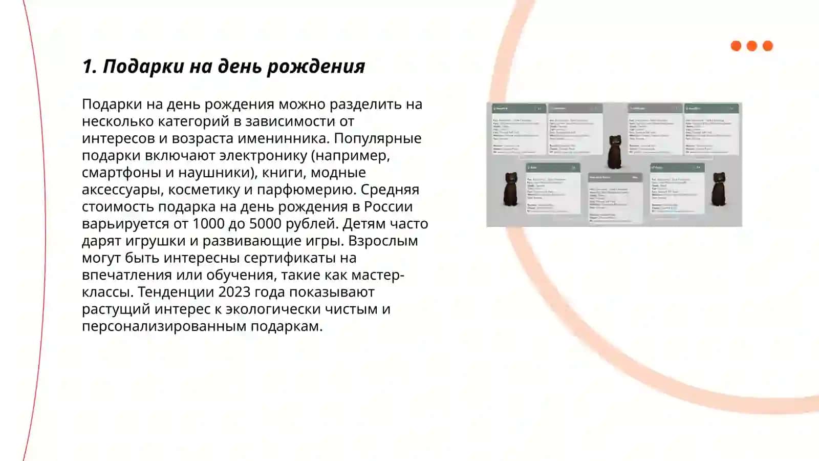 Подарки на день рождения 3