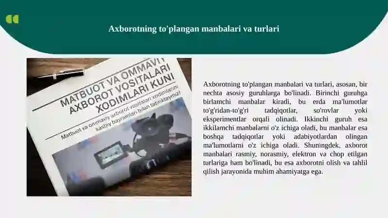Axborot xossalari 3