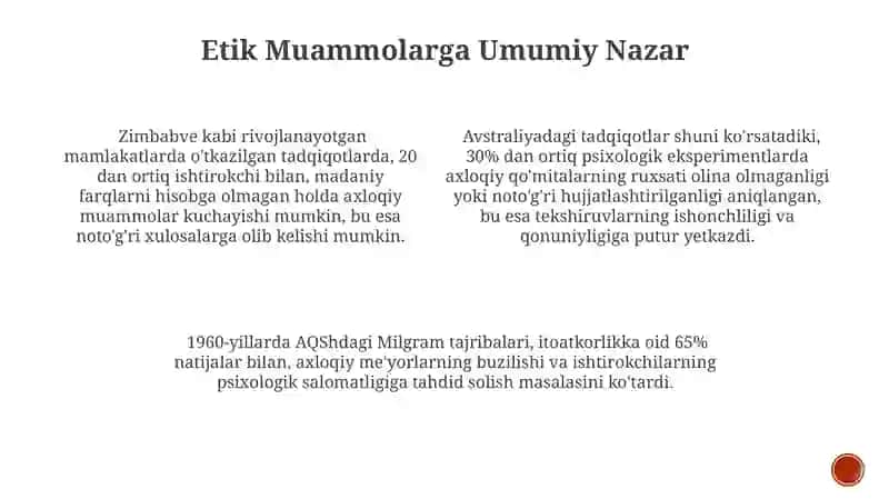Psixologik eksperiment vaziyati va etikasi 3