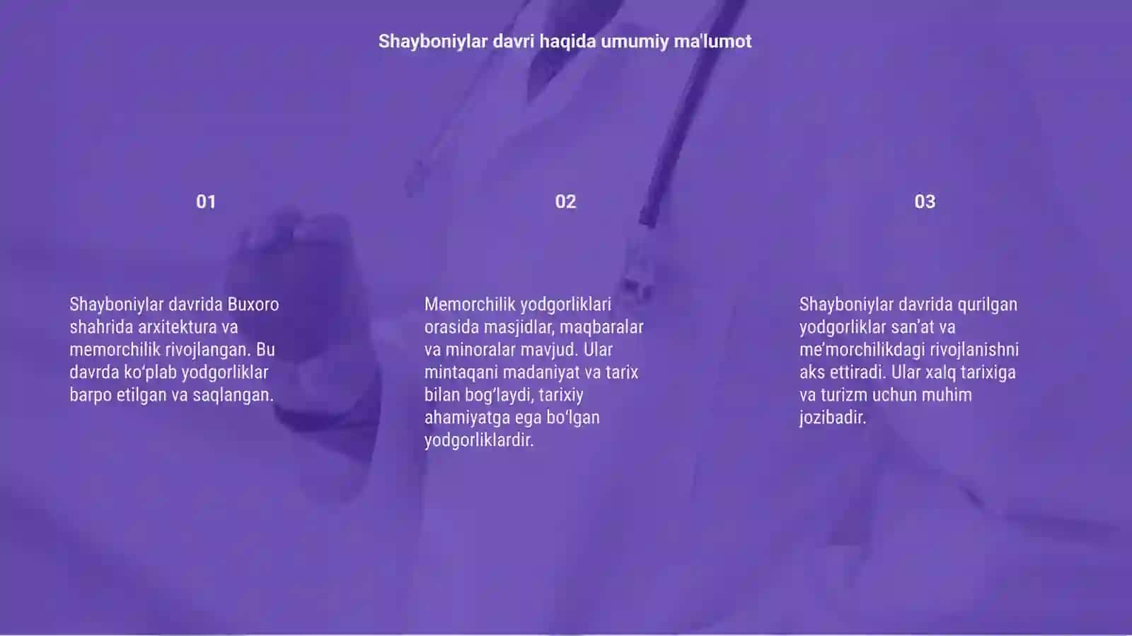 Shayboniylar davrida buxoroda qurilgan memorchilik yodgorliklari 3