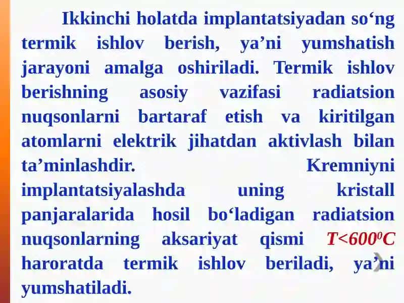 Termik ishlov, berish (yumshatish) va diffuziya 3