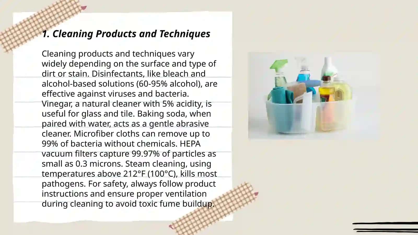 Cleaning Products and Techniques 3