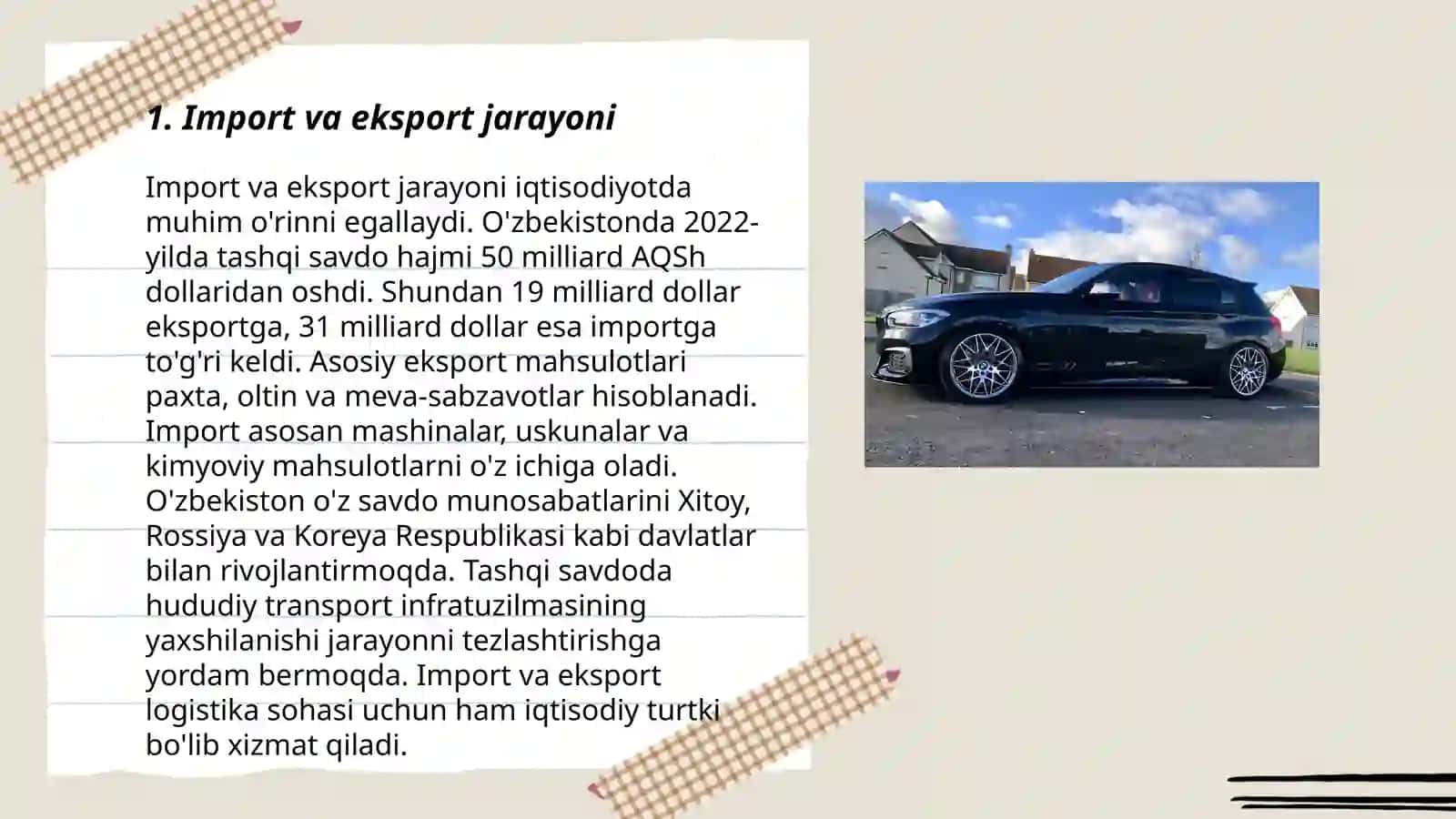 Import va eksport jarayoni 3