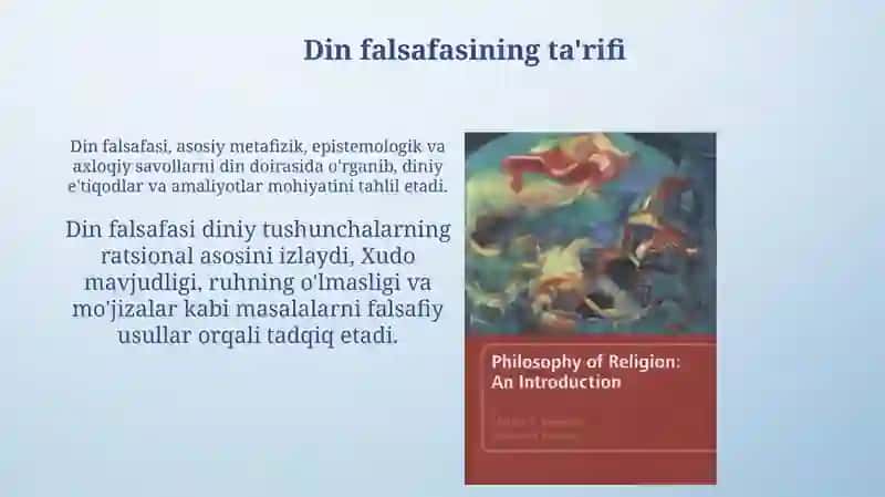 Dinlar falsafasi 3