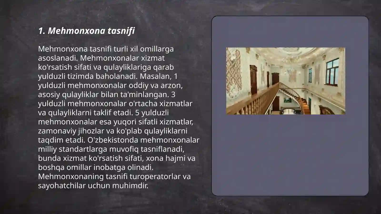Mehmonxona tasnifi 3