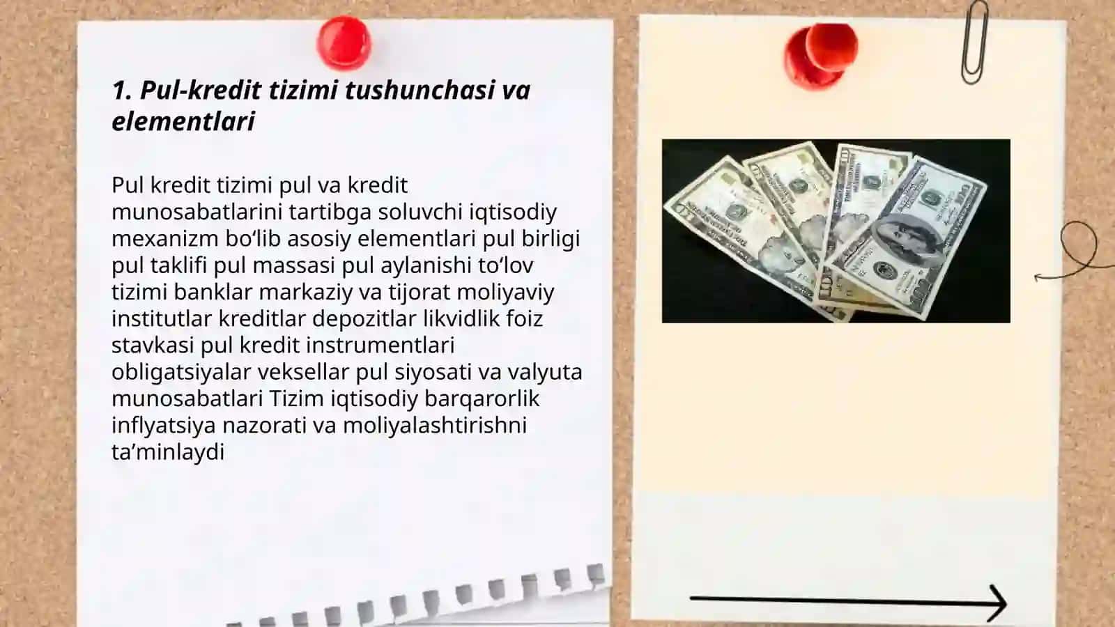 Pul-kredit tizimi. Banklar va ularning iqtisodiyotdagi o'rni 3