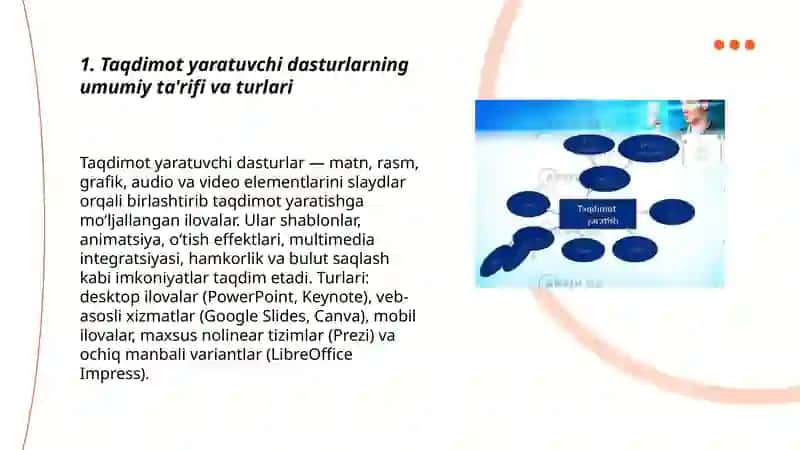 Taqdimot yaratuvchi dasturlar va ularning imkoniyatlari 3
