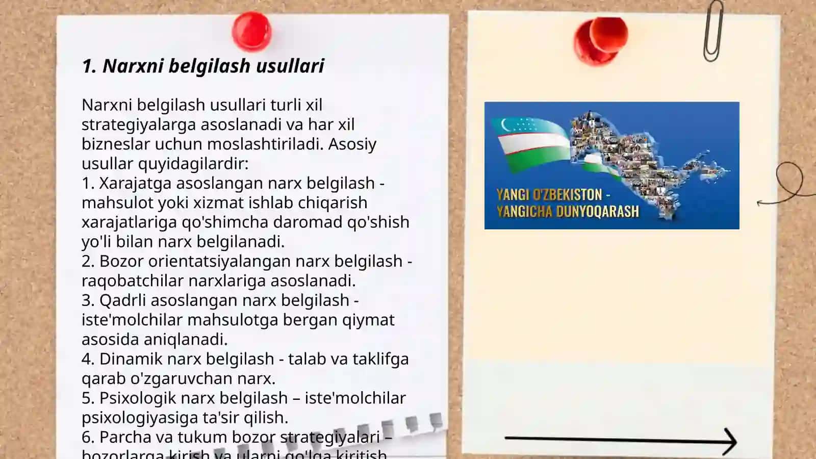 Turizmda narxni shakllantirish 3