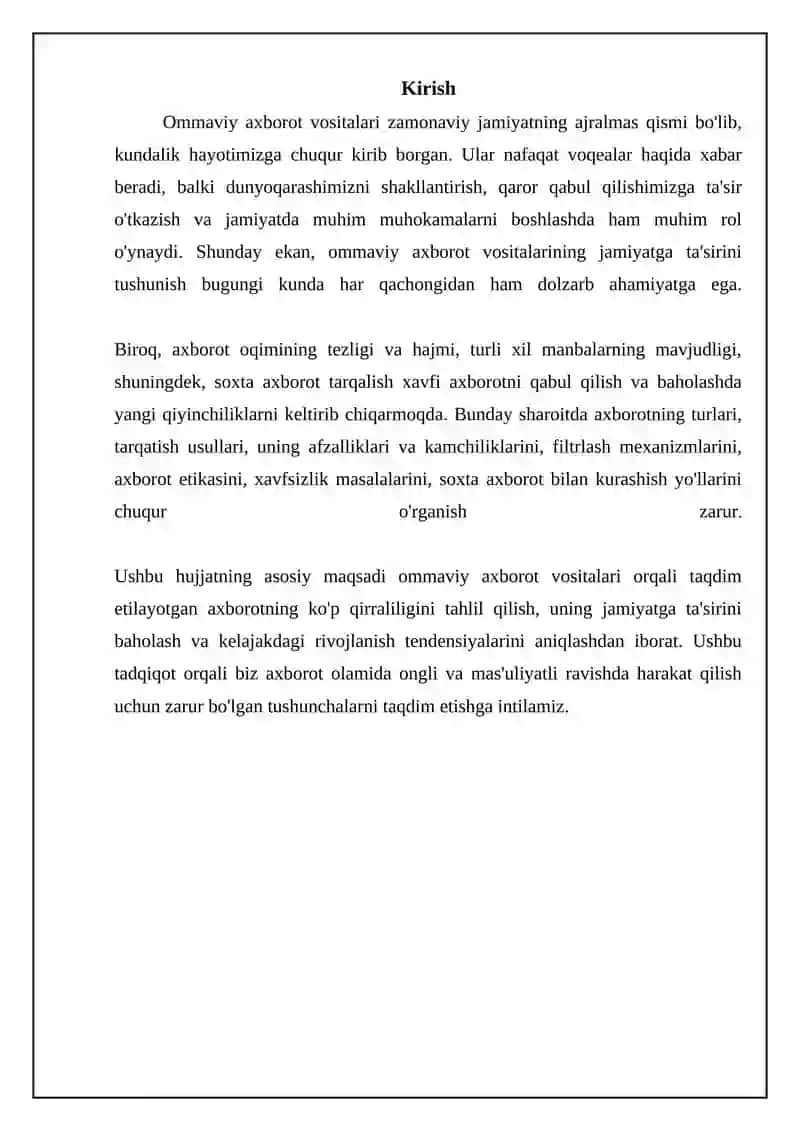 Ommaviy axborot vositalari 3