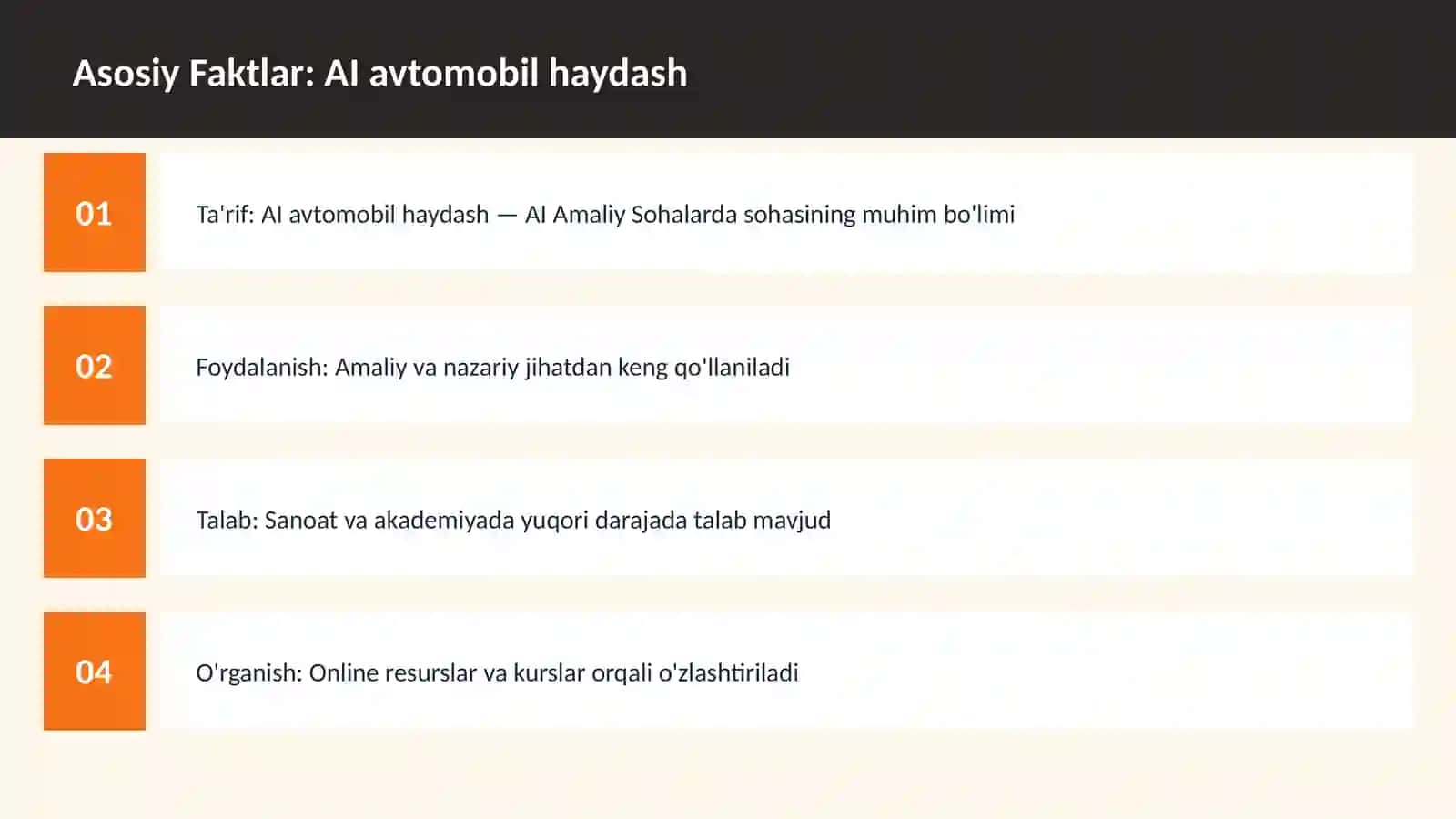 AI avtomobil haydash 3