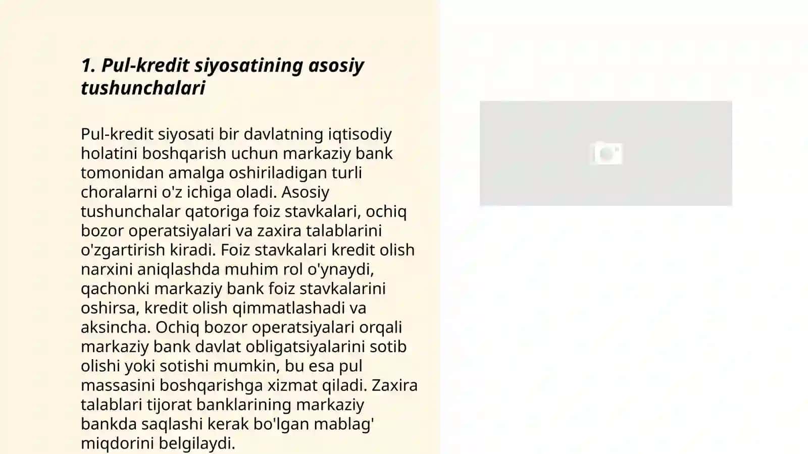 Pul va kiridit siyosati 3