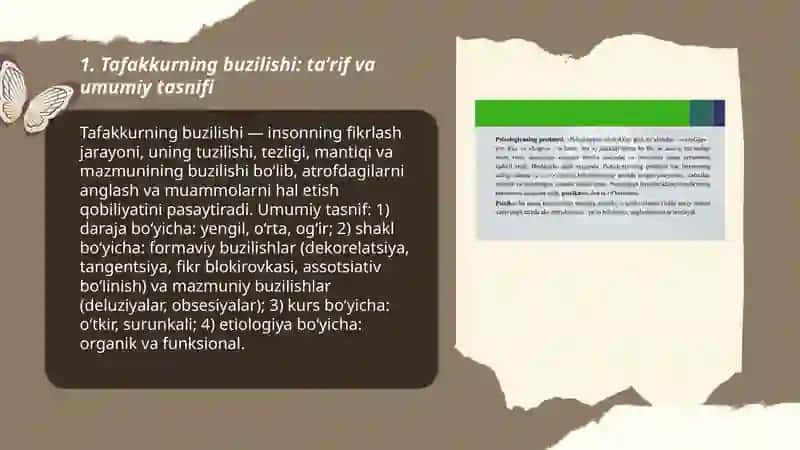 Tafakkurning buzilishi 3