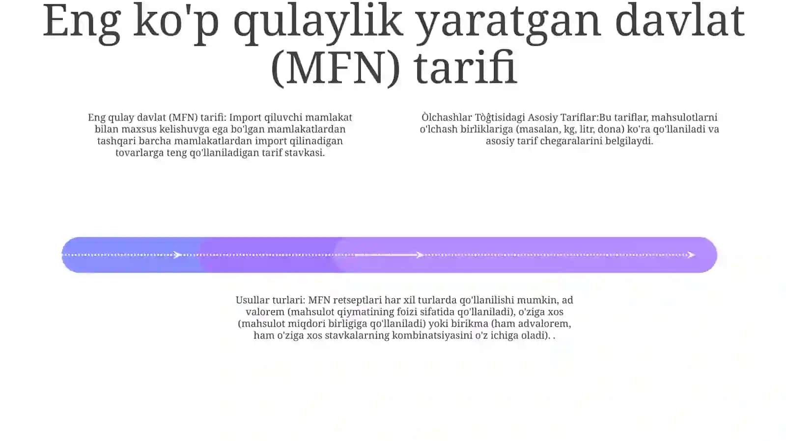 Tòĝtisidagi Asosiy Tariflar Tushunchalar 3