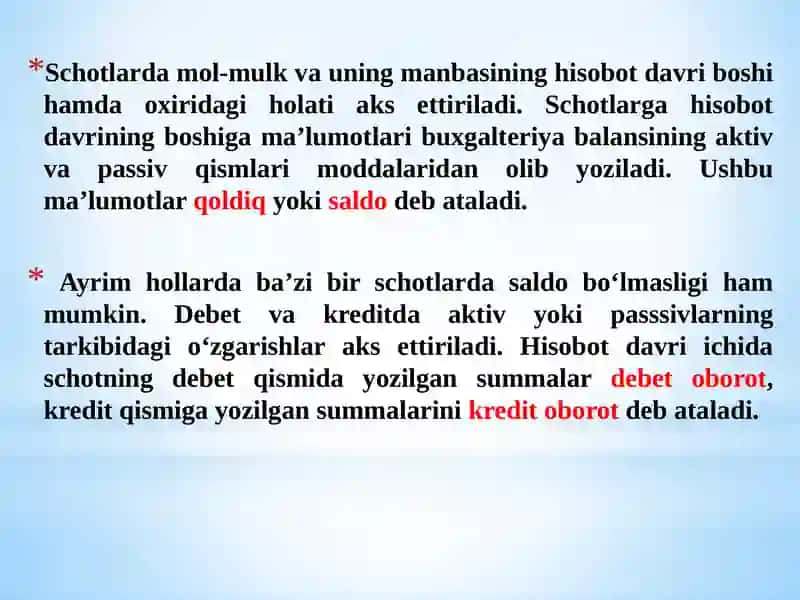 BUXGALTЕRIYA HISOBI SCHOTLARI 3