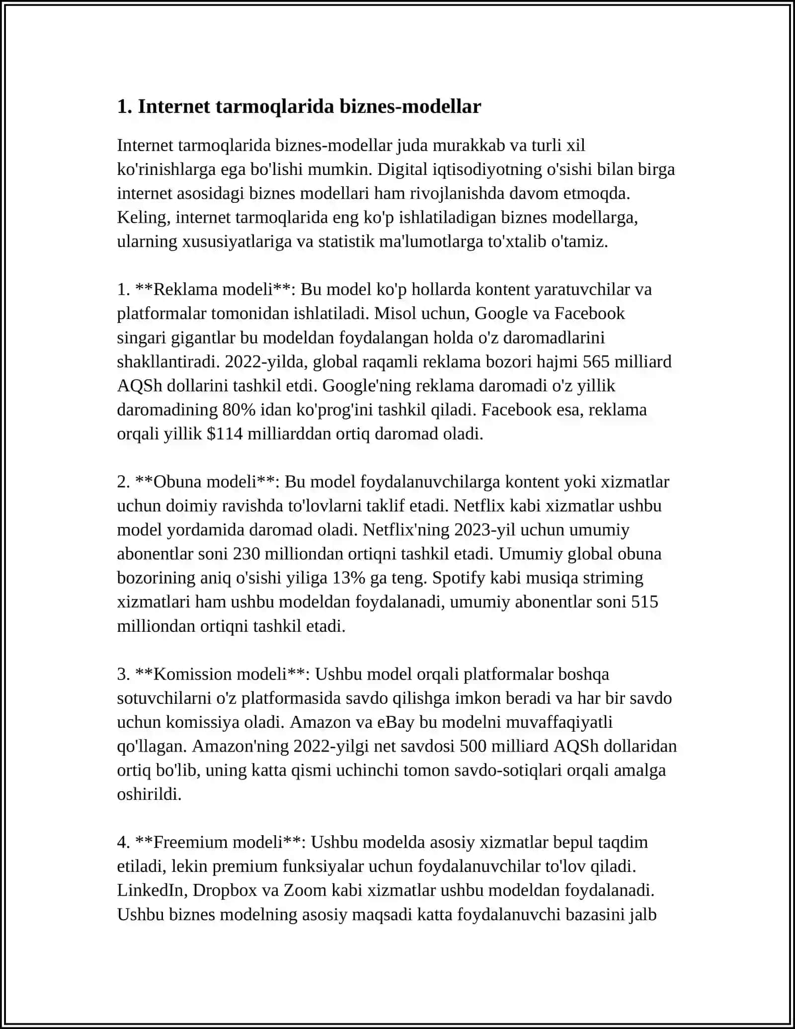 INTERNET TARMOG'IDA BIZNES-JARAYONLARINI TASHKIL ETISHI 3