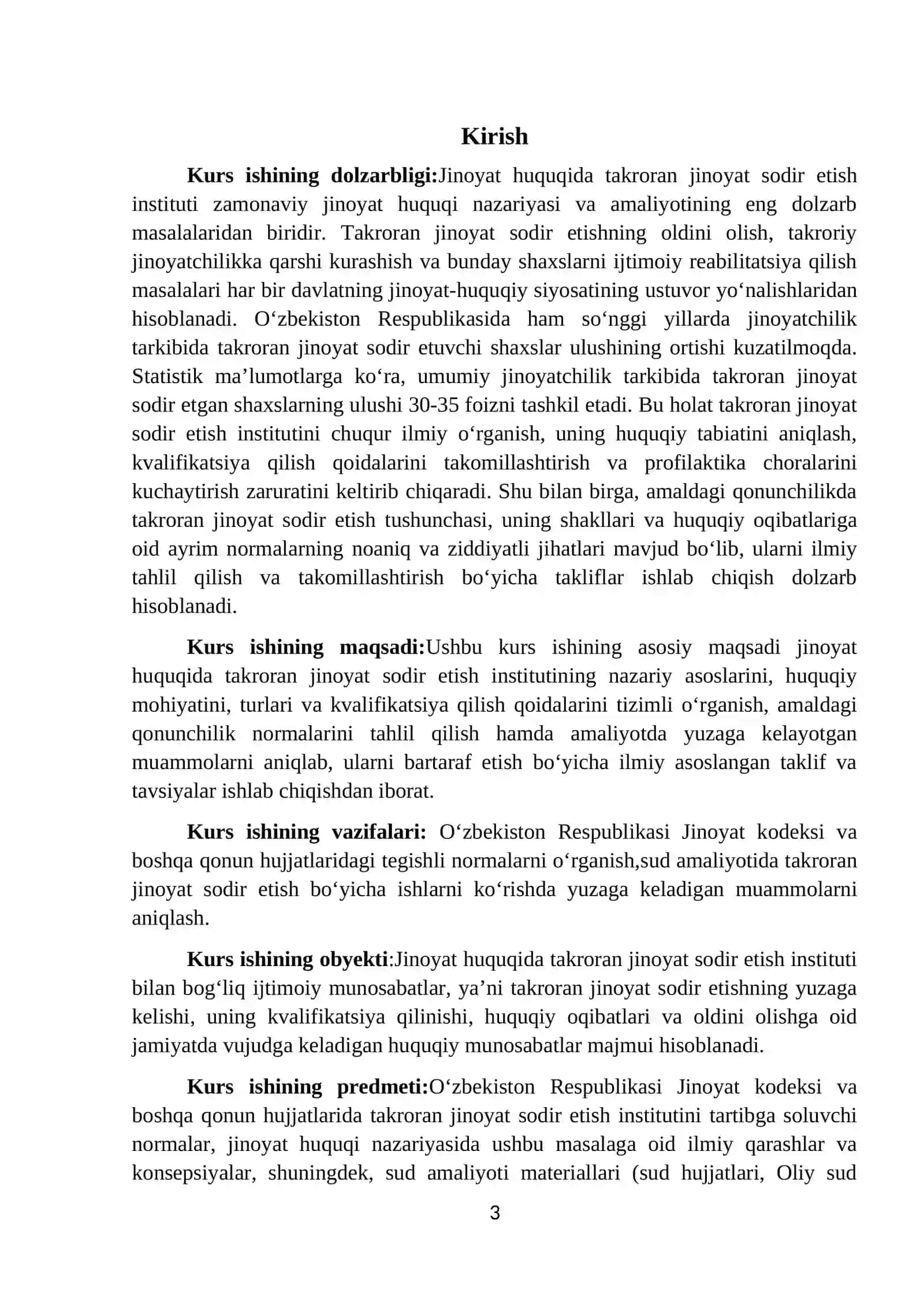 Takroran jinoyat sodir etish 3