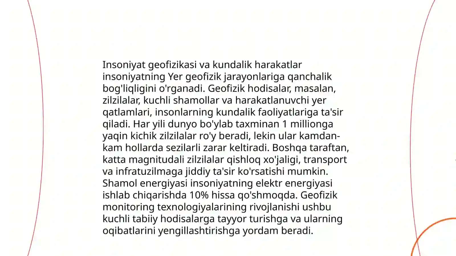 Insoniyat geofizikasi ķundalik harakatlar 3