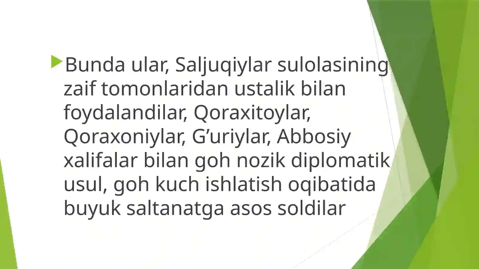 Katta Xorazm Davlati mavzusida tayyorlagan taqdimoti 3