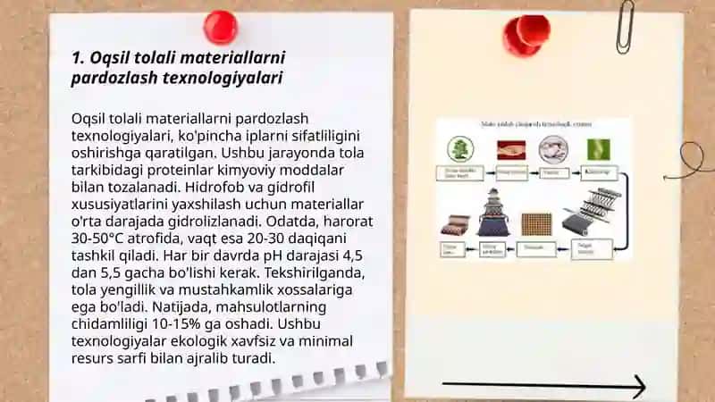 Oqsil tolali materiallarni pardozlash texnologiyalari 3