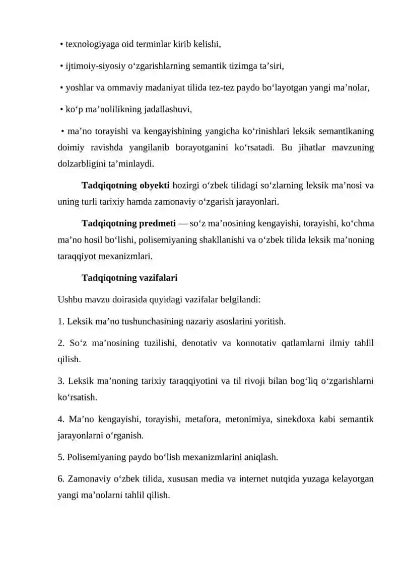 LEKSIK MA’NO TARAQQIYOTI 3