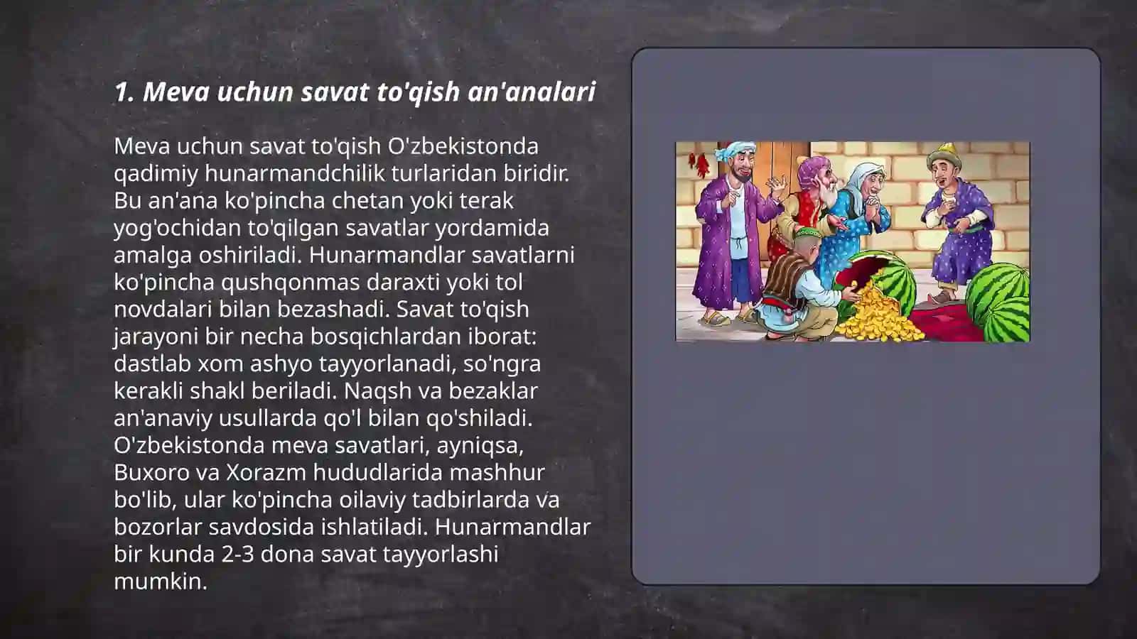 Meva uchun savat to'qish 3