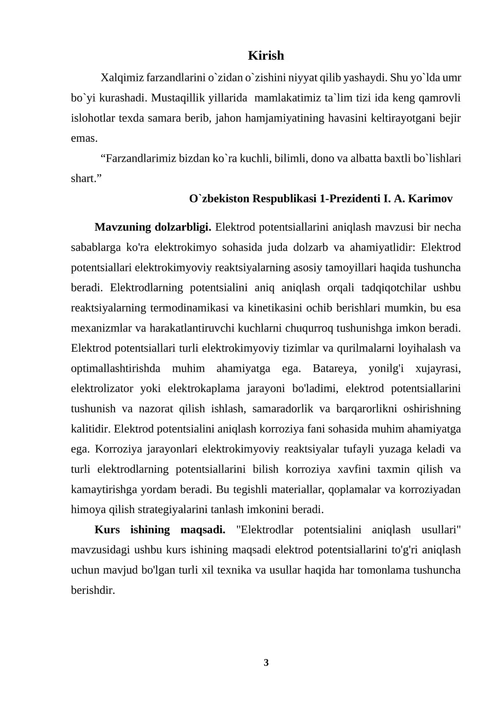 Elektrodlar potensialini aniqlash usullari 3