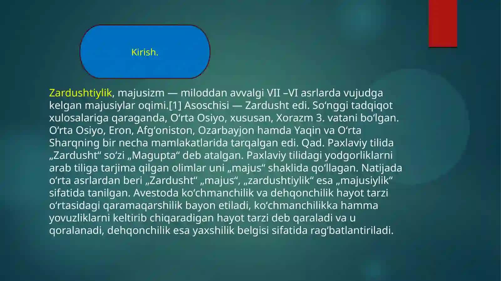Zardushtiylik dini tarixi va Falsafasi 3