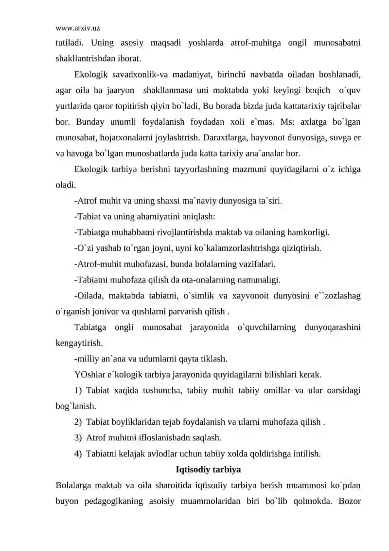 Ekologiya va Ekologik Tarbiya 3