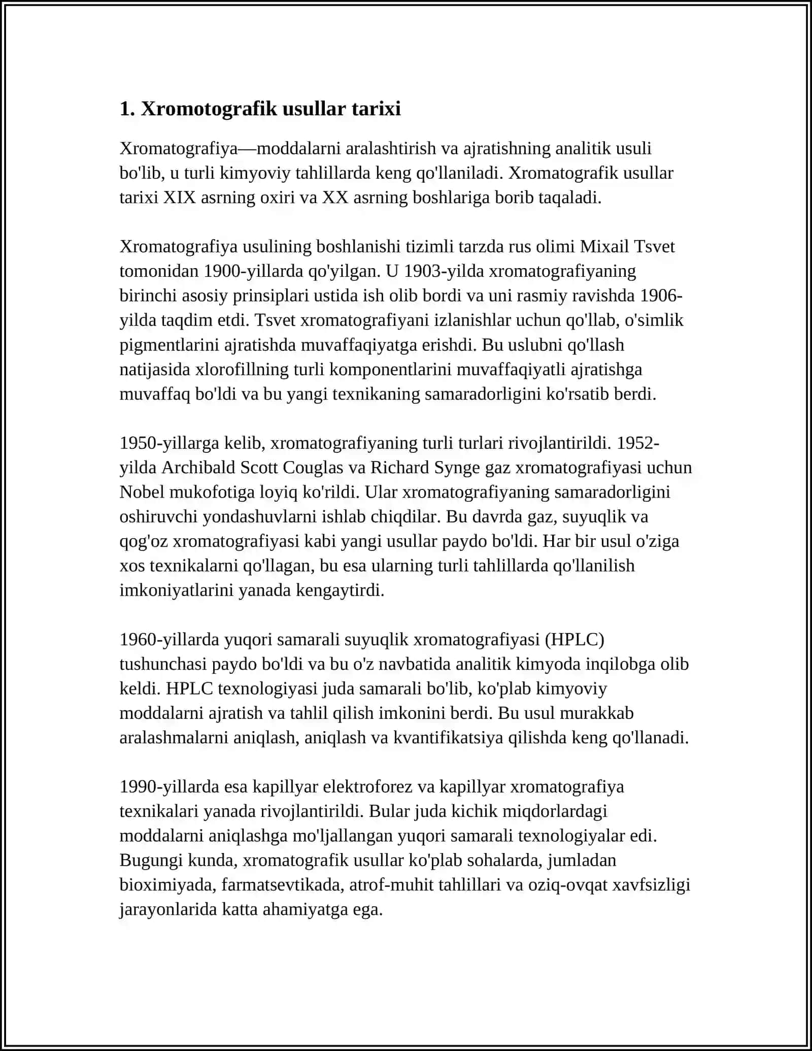 XROMOTOGRAFIK USULLAR 3