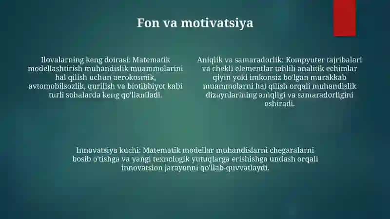 Matematik modellarni qo'llash 3