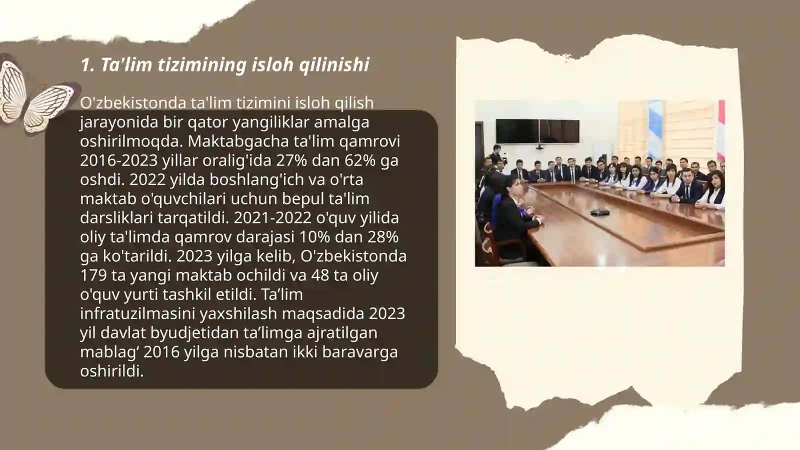 Ta'lim tizimining isloh qilinishi 3