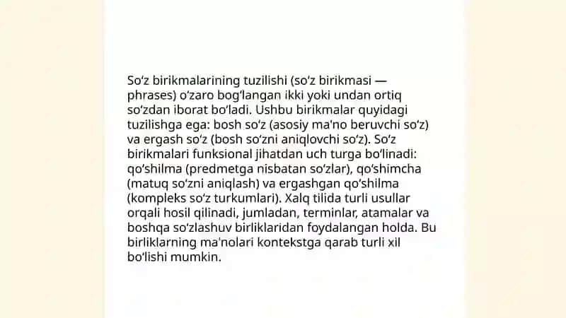 Soʻz birikmasining nutqiy voqealanishi 3