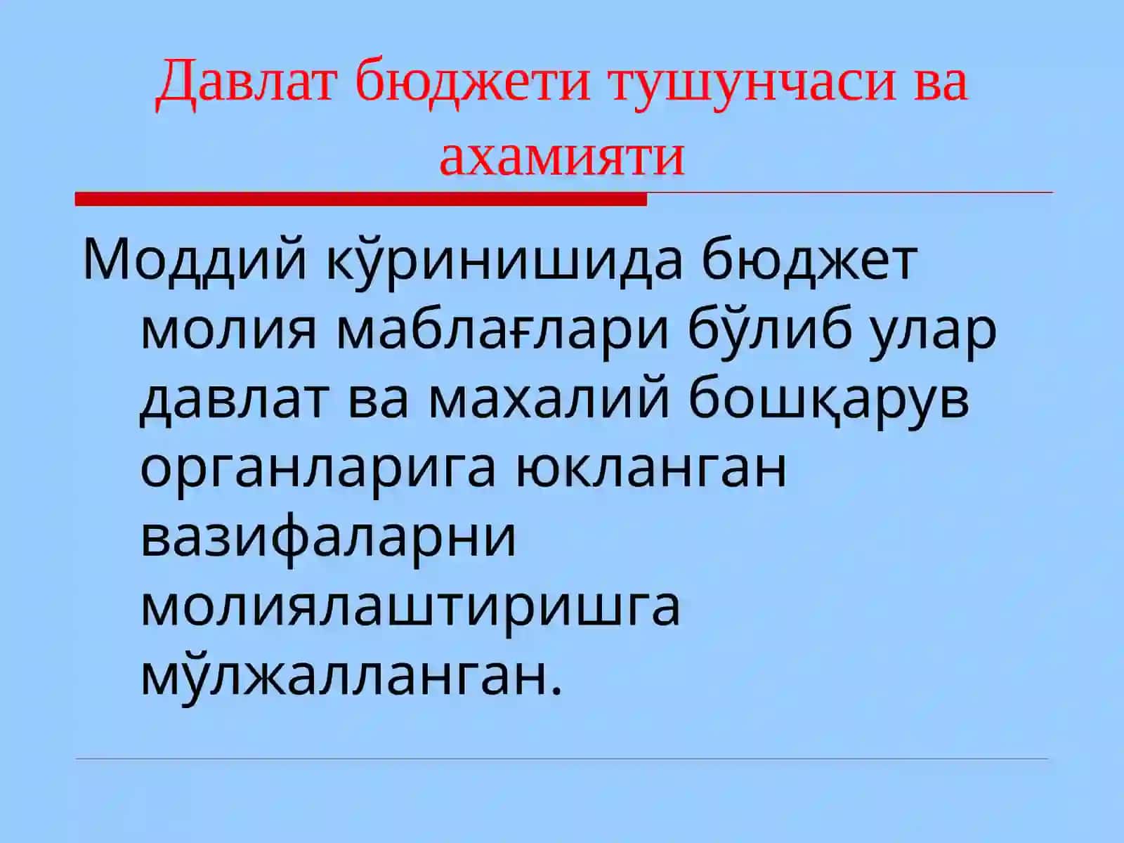 Бюджет жараёни ташкилоти 3