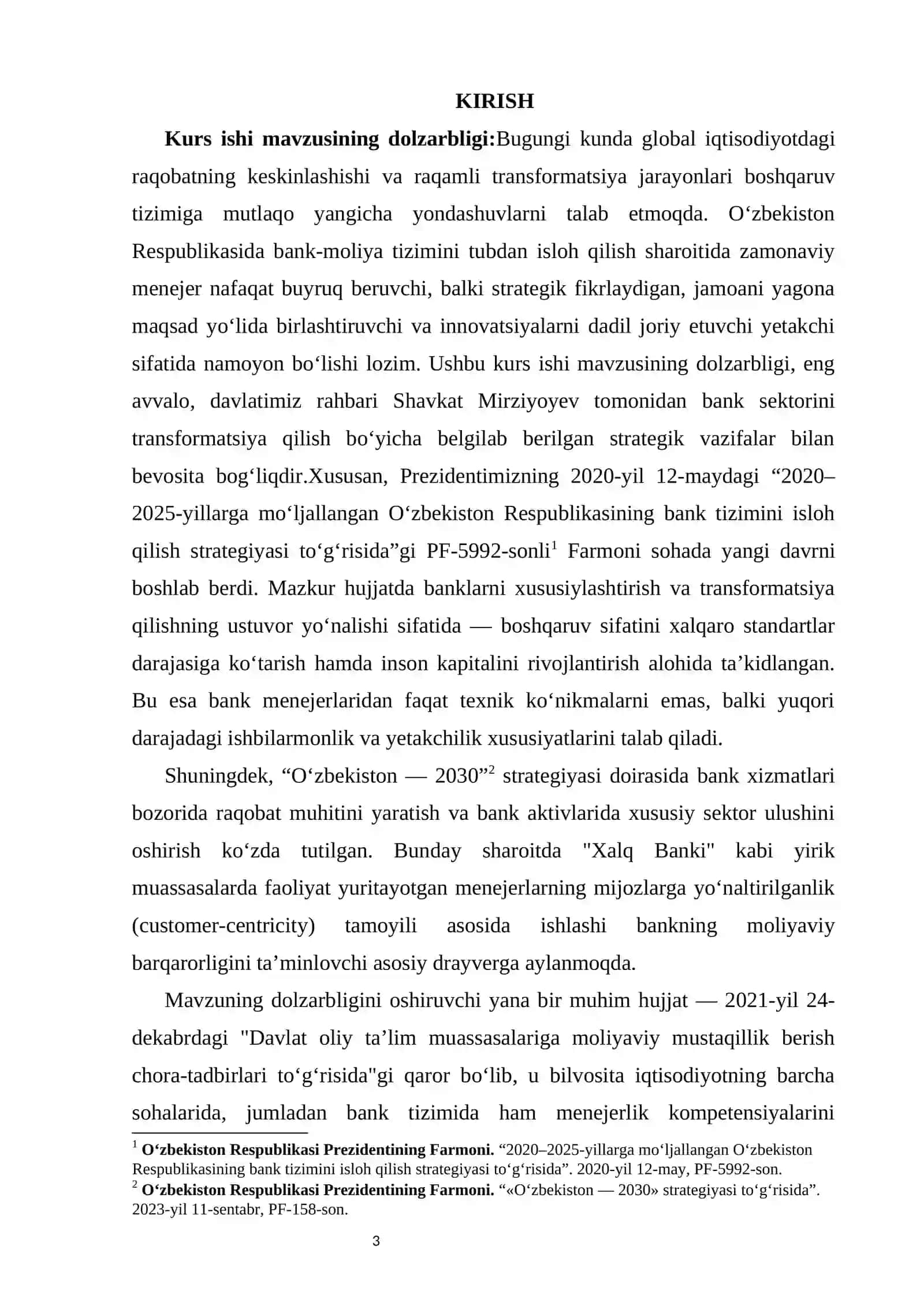 Zamonaviy menejerning ishbilarmonlik xususiyatlari kurs ishi 3