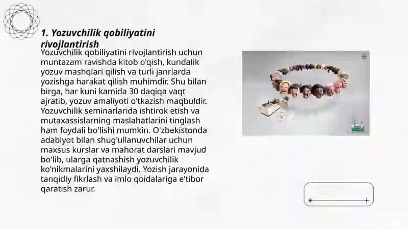 Yozuvchilik qobiliyatini rivojlantirish 3