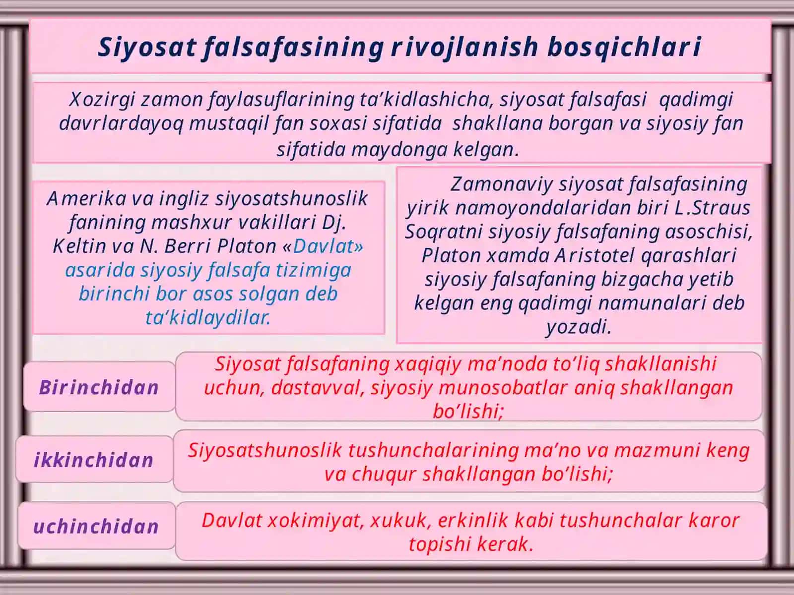 Siyosat falsafasi 3