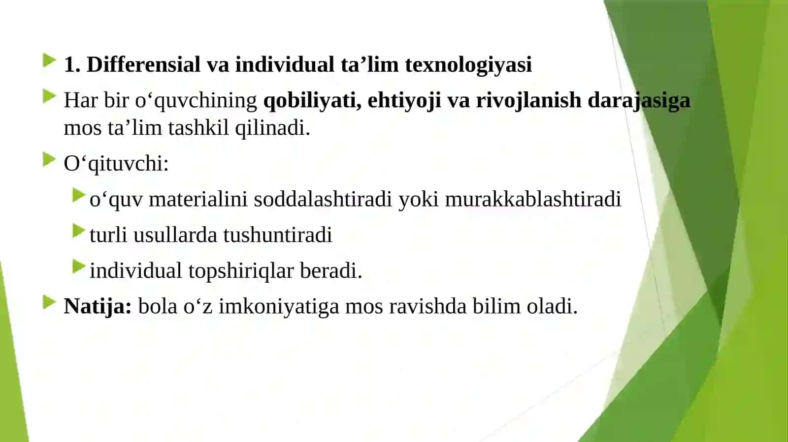 Differensial va individual ta’lim texnologiyasi 3