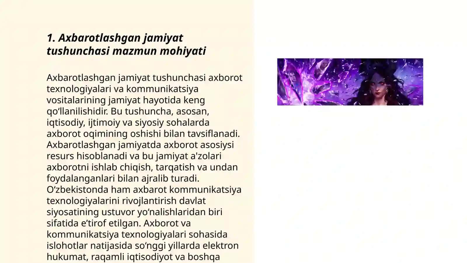 Axbarotning jamiyatdagi o'rni va ahamiyati 3