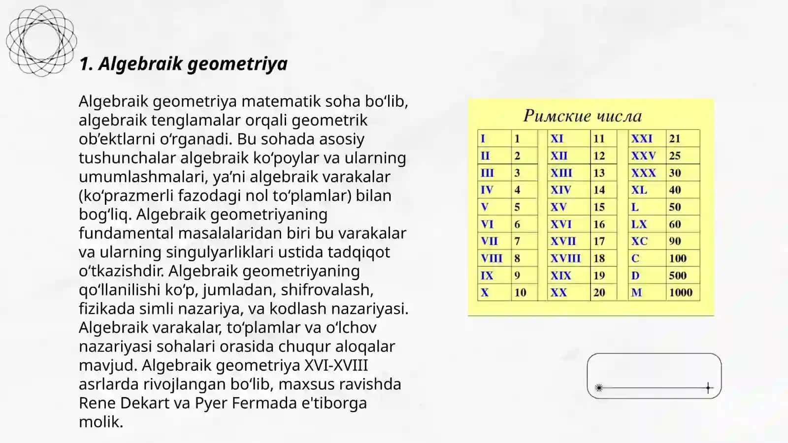 Algebraik geometriya 3