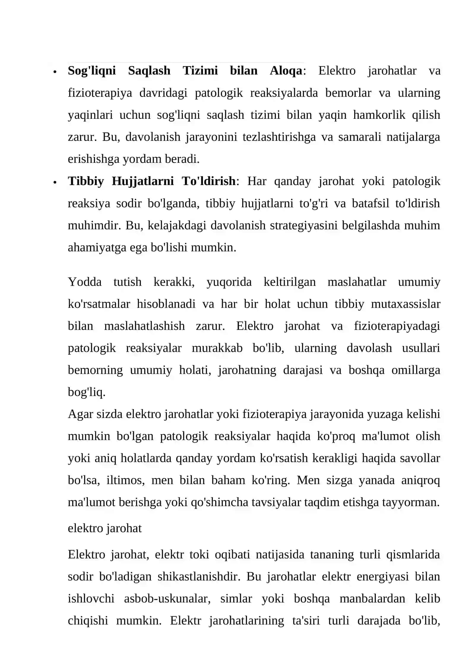 Elektro jarohatda birinchi yordam 3