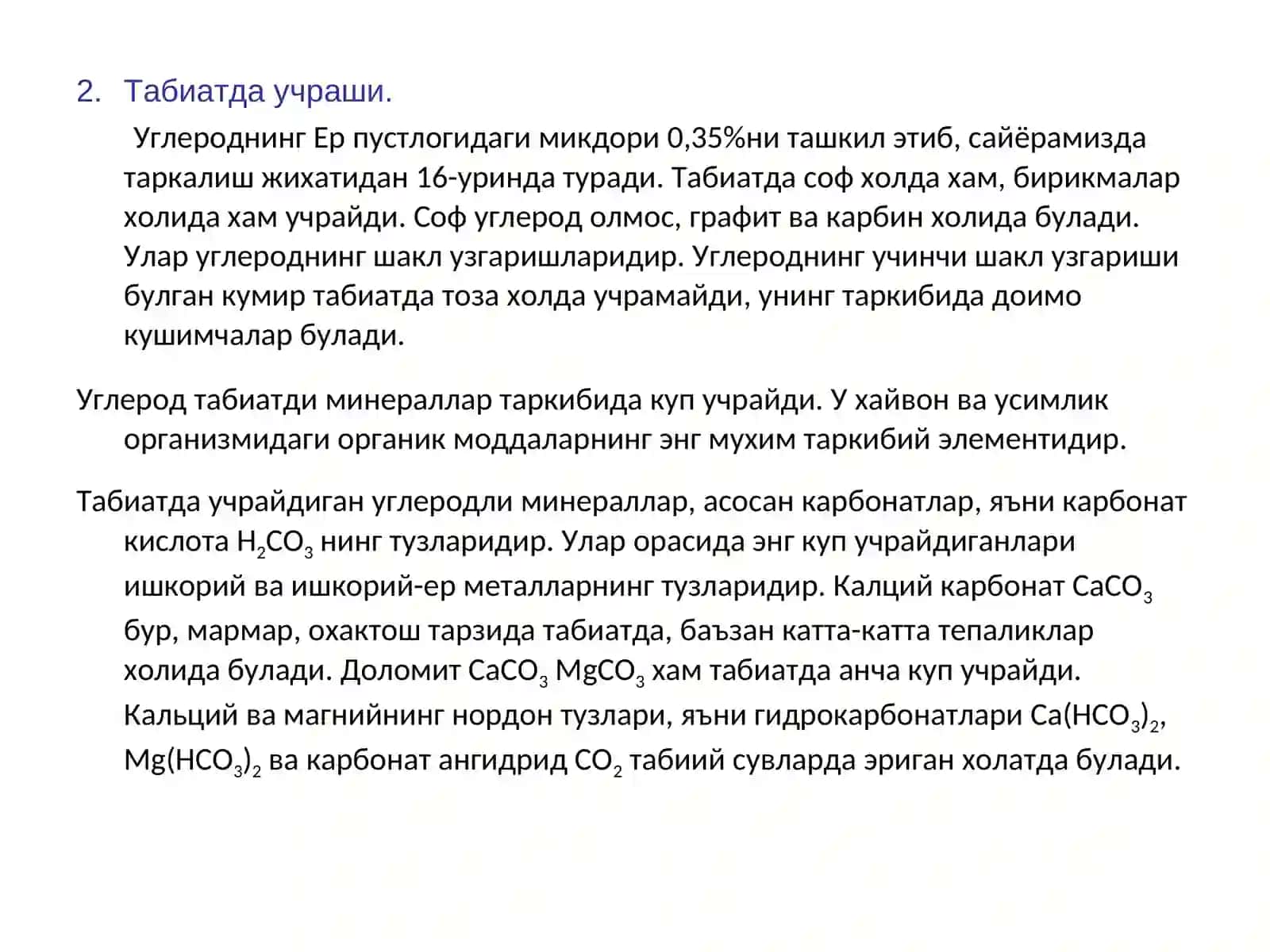 uglerod va uning xossalari 3