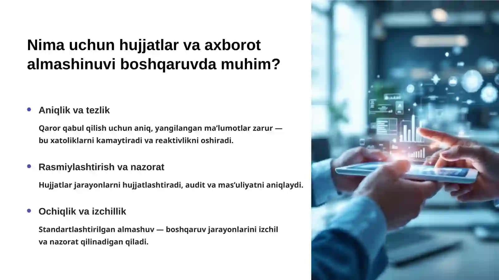 Boshqaruv jarayonida hujjatlar ta’minoti fani 3