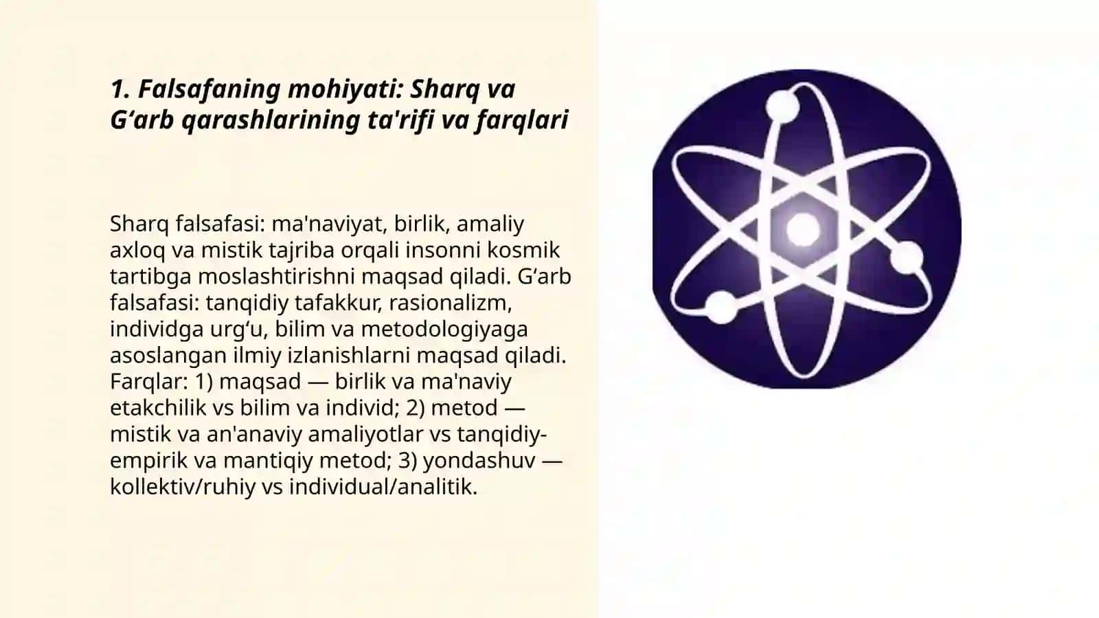 Falsafa fanidan taqdimot 3