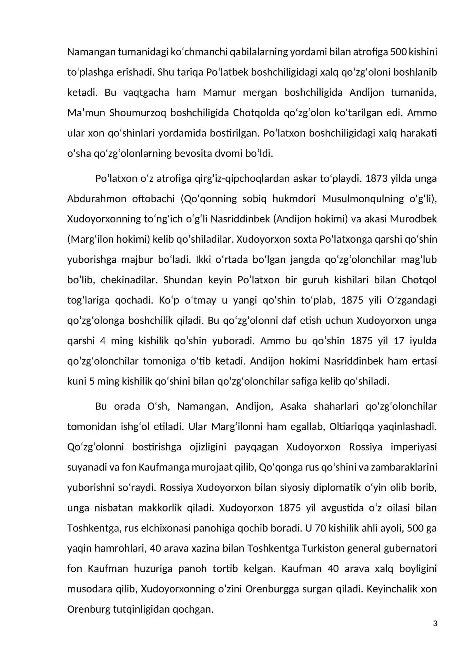 1873-1876 yillardagi Qo‘qon xonligidagi xalq harakatlari 3