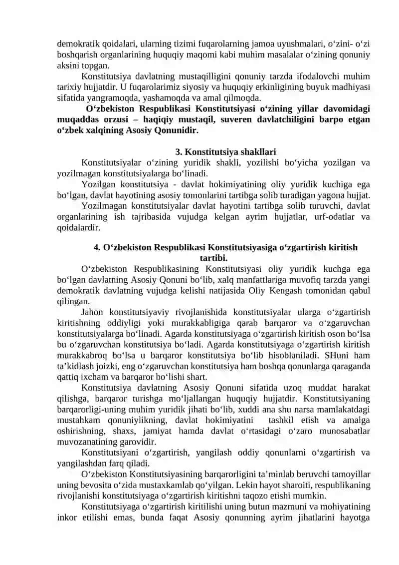 O‘ZBEKISTON RESPUBLIKASI KONSTITUTSIYASI 3