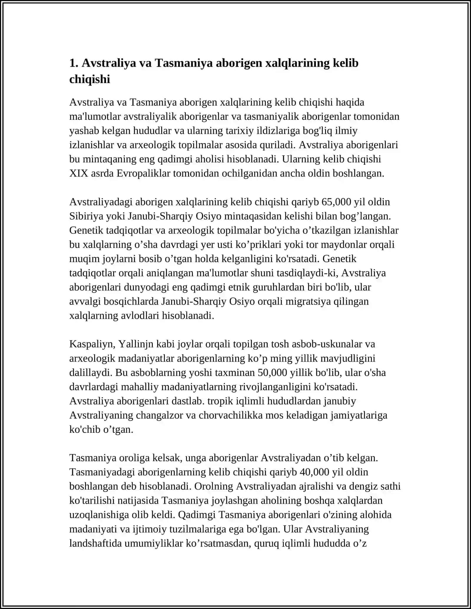 AVSTRALIYA VA TASMANIYA XALQLARI TARIXI 3