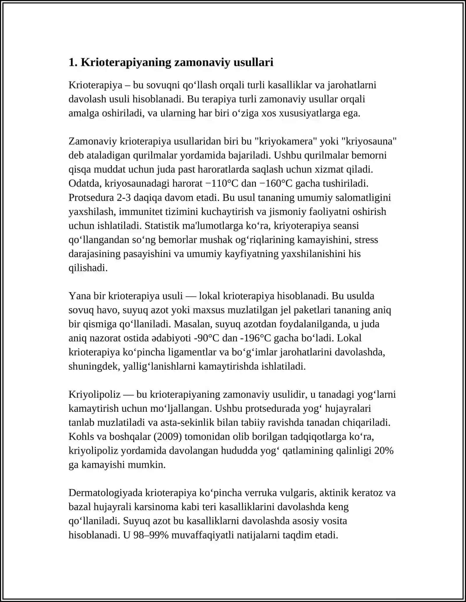 KRIOTERAPIYADA SOVUQLIKNING QÓLLANILISHI 3