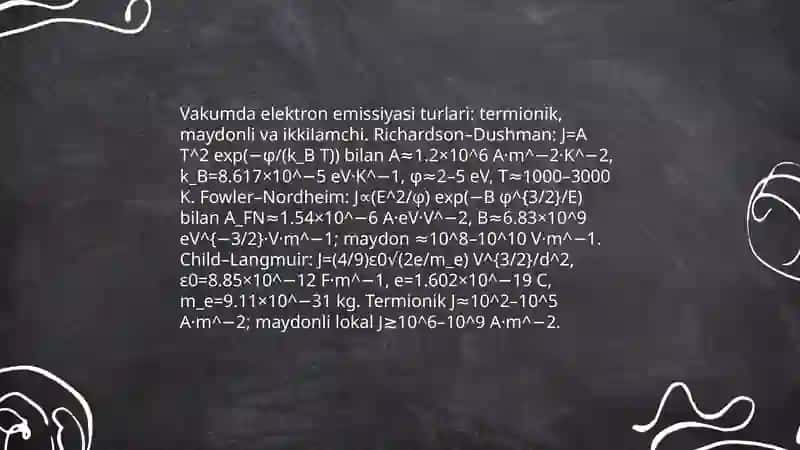 Vakumda gazlarda plazmada elektr toki 3