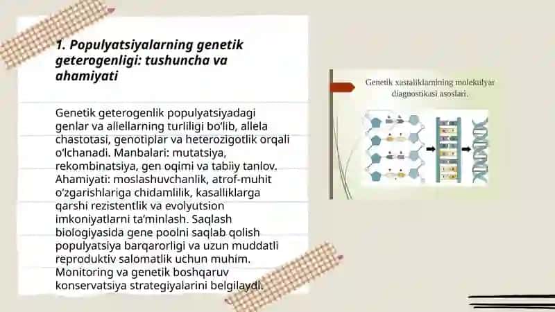Populyatsiyalarning genetik geterogenligi 3